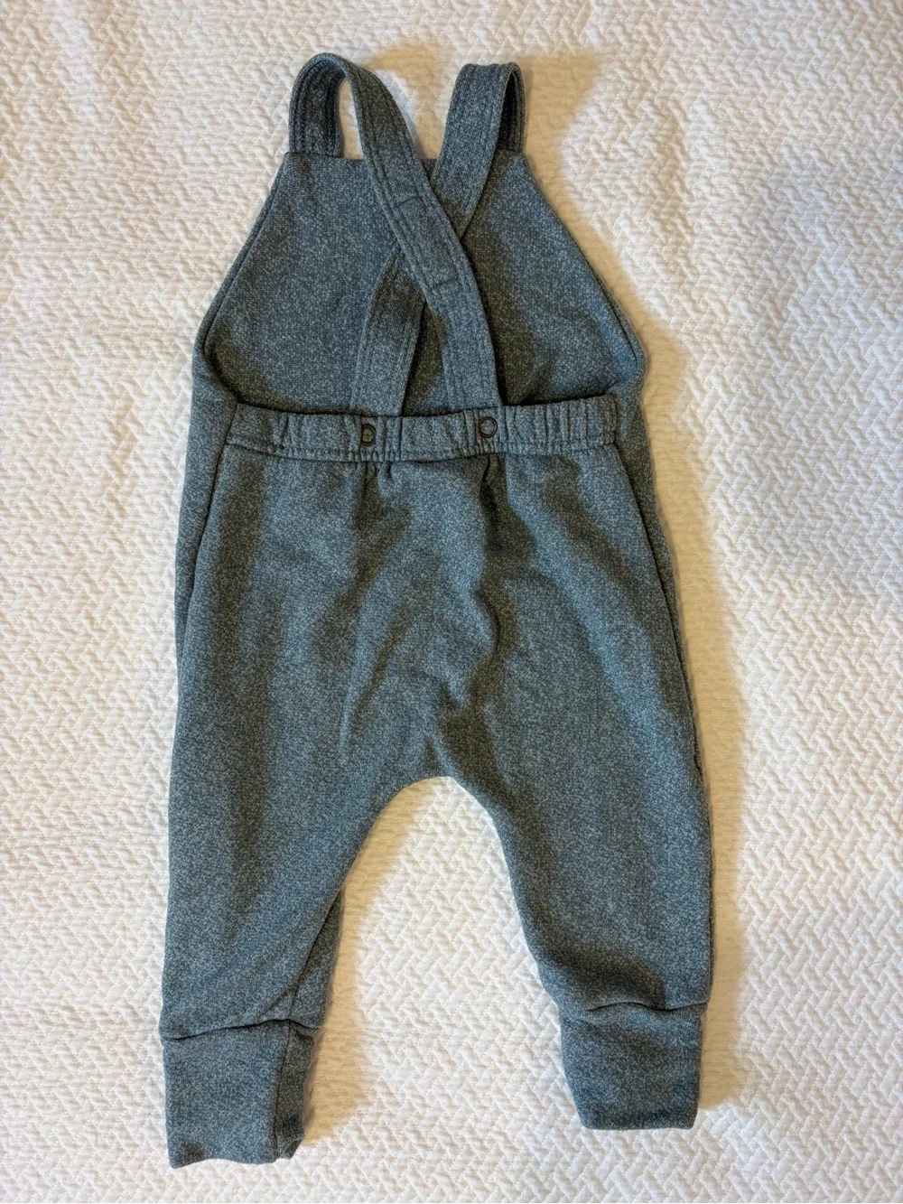 Little Wedgies Set of 3 Farmer Romper Overalls in Brown, Teal, and Gray